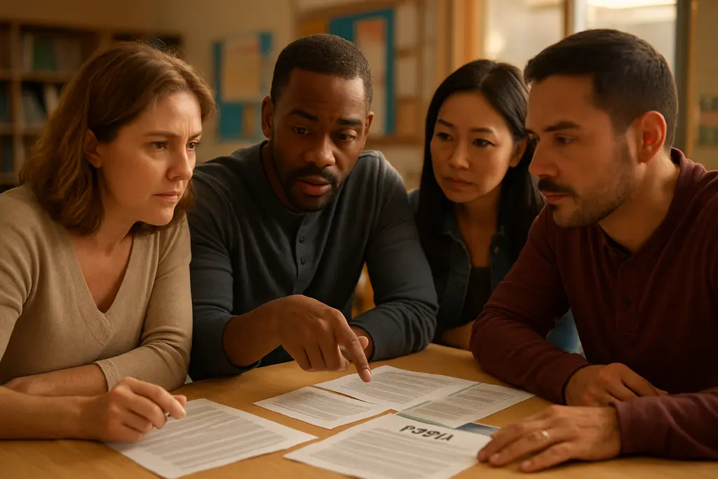 FERPA and PPRA documents on a school office desk with parent notes